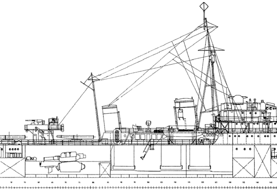 Destroyer Hr. Ms. Isaac Sweers [Destroyer] - drawings, dimensions, pictures
